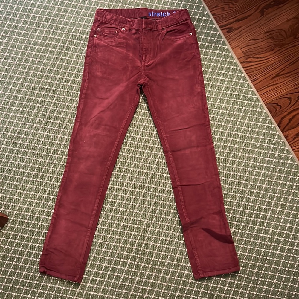 Crewcuts boys stretch corduroys in burgundy - 14